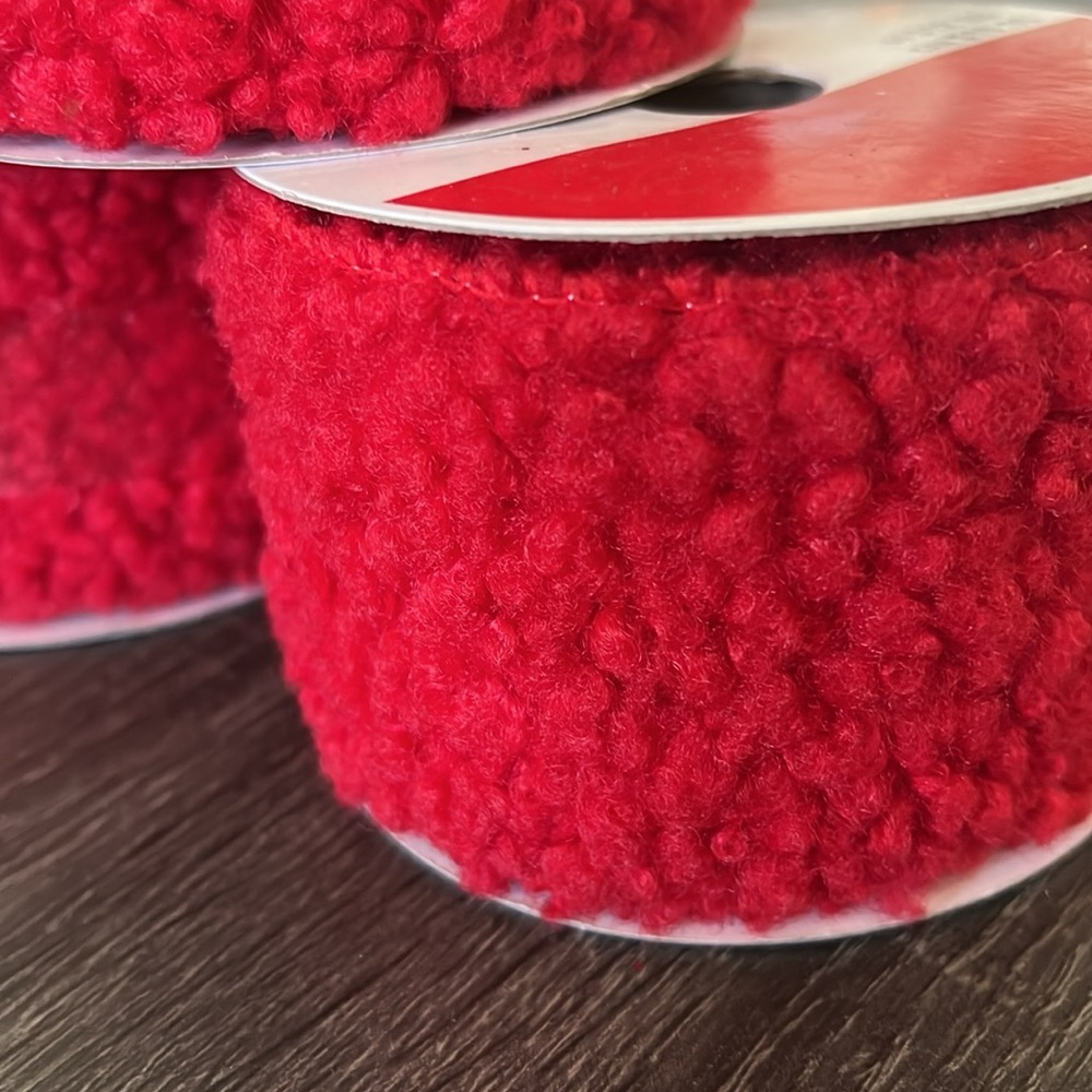 Red Fuzzy Ribbon - Picture 3 of 4